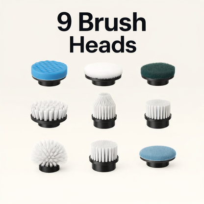 LumiClean® Electric Cleaning Brush 9 in 1