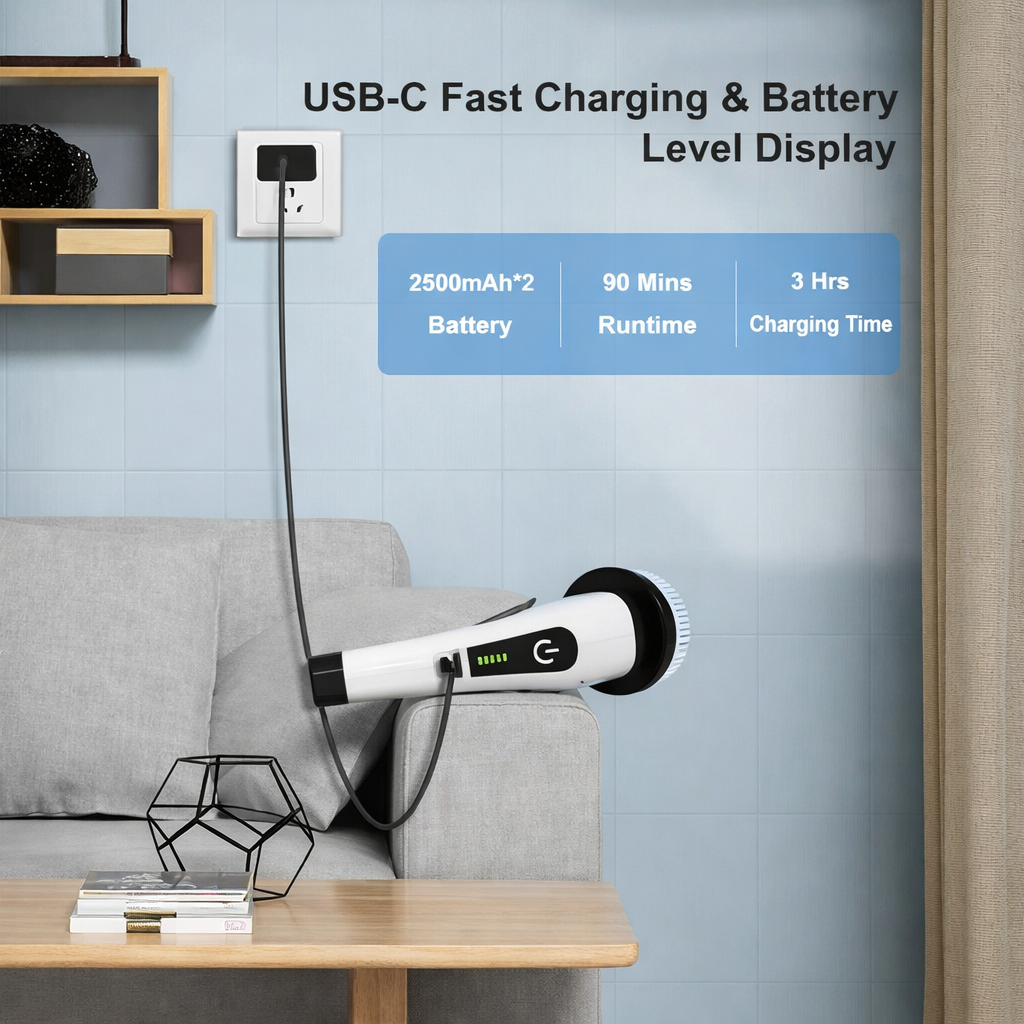 LumiClean® Electric Cleaning Brush 9 in 1